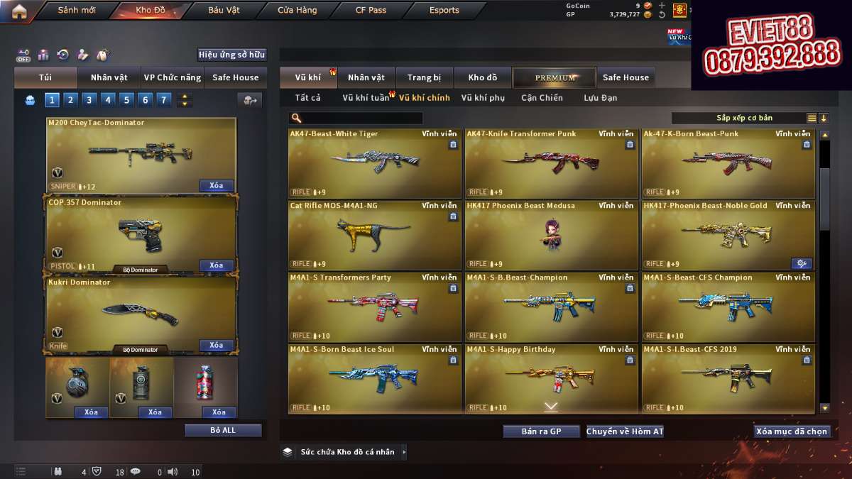 shop acc cf uy tin gia re